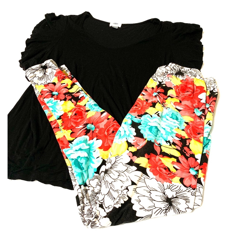 Floral print leggings